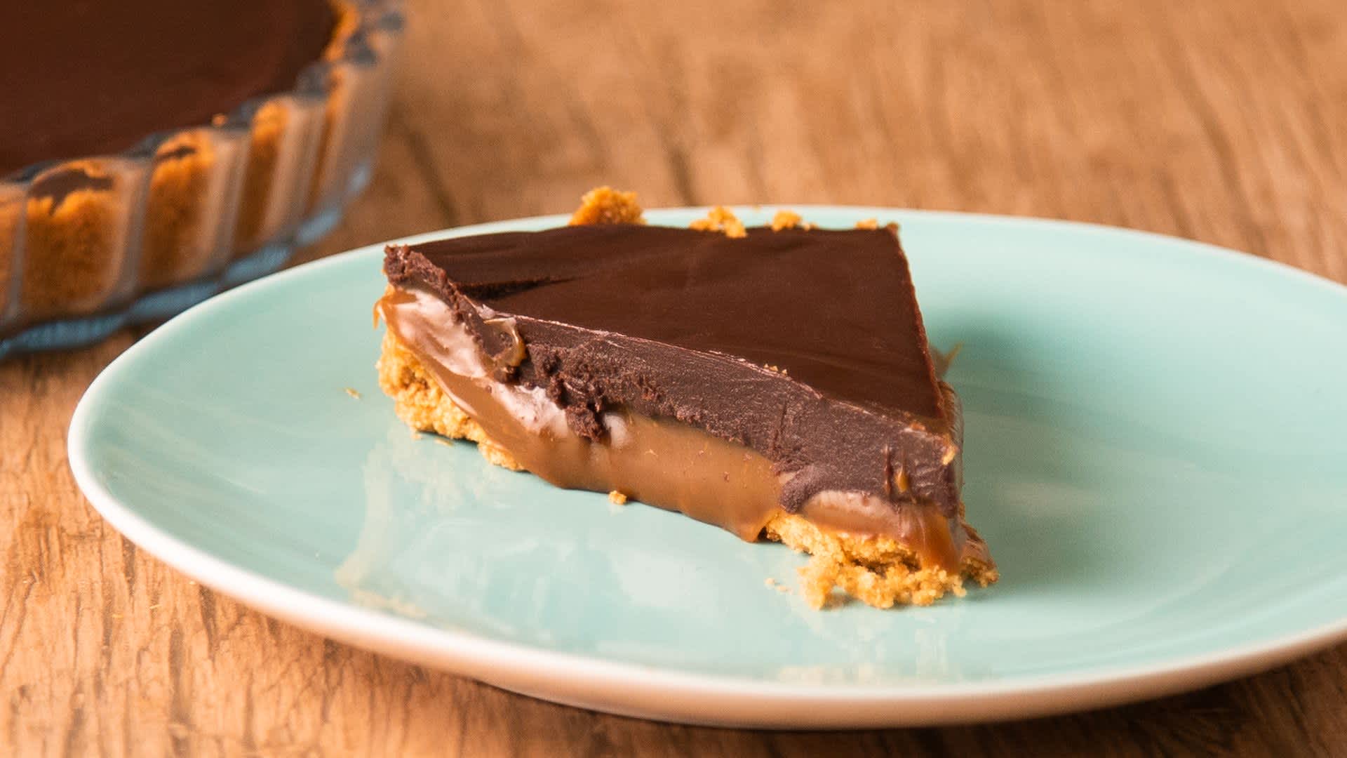 Tarta de chocolate y galletas